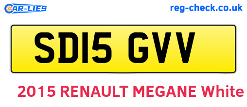 SD15GVV are the vehicle registration plates.