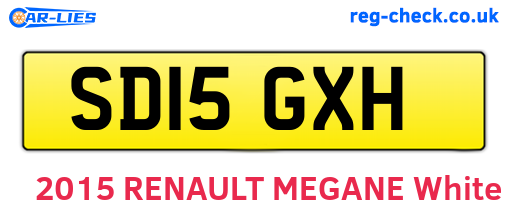 SD15GXH are the vehicle registration plates.