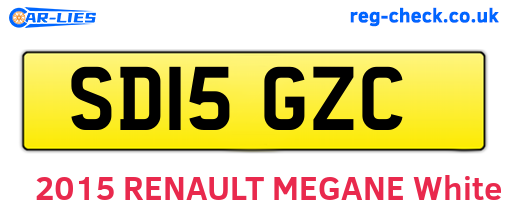 SD15GZC are the vehicle registration plates.