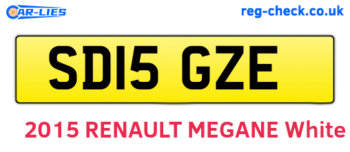SD15GZE are the vehicle registration plates.