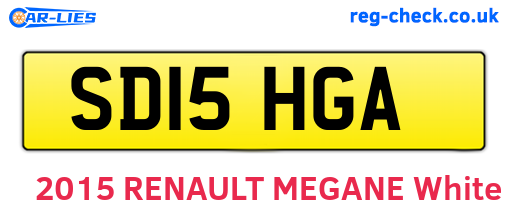 SD15HGA are the vehicle registration plates.
