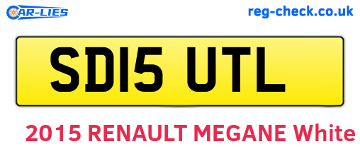 SD15UTL are the vehicle registration plates.