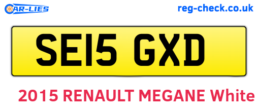 SE15GXD are the vehicle registration plates.