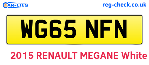 WG65NFN are the vehicle registration plates.