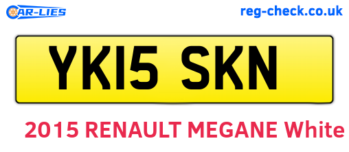 YK15SKN are the vehicle registration plates.
