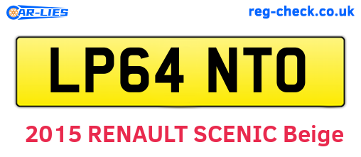 LP64NTO are the vehicle registration plates.