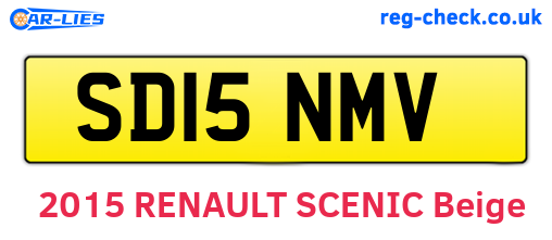 SD15NMV are the vehicle registration plates.