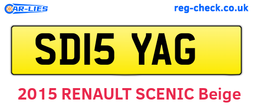 SD15YAG are the vehicle registration plates.