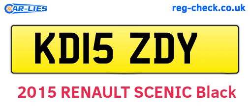 KD15ZDY are the vehicle registration plates.