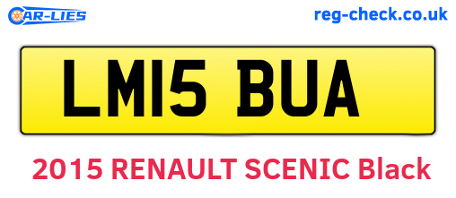 LM15BUA are the vehicle registration plates.