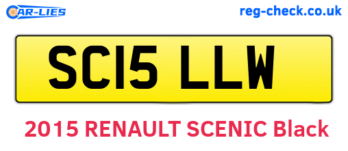 SC15LLW are the vehicle registration plates.
