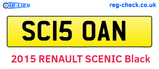 SC15OAN are the vehicle registration plates.