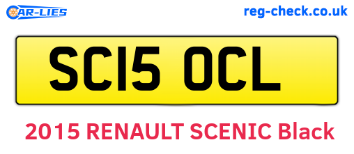 SC15OCL are the vehicle registration plates.