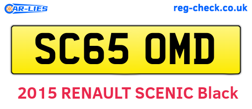 SC65OMD are the vehicle registration plates.