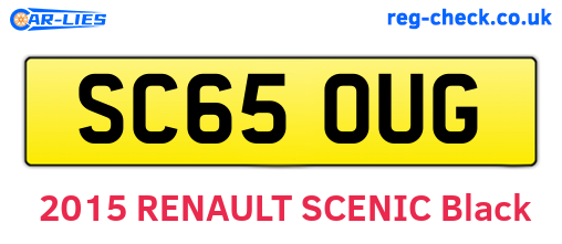 SC65OUG are the vehicle registration plates.