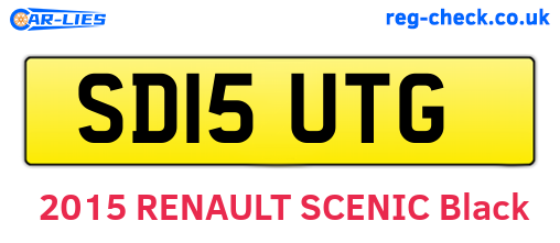 SD15UTG are the vehicle registration plates.