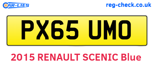 PX65UMO are the vehicle registration plates.