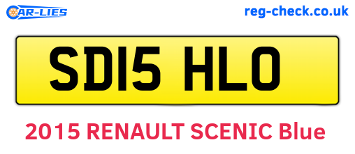SD15HLO are the vehicle registration plates.