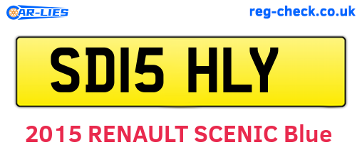 SD15HLY are the vehicle registration plates.