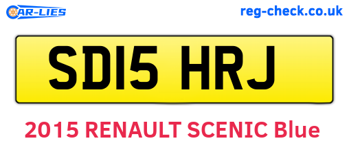 SD15HRJ are the vehicle registration plates.