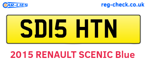 SD15HTN are the vehicle registration plates.