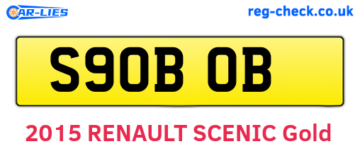 S90BOB are the vehicle registration plates.