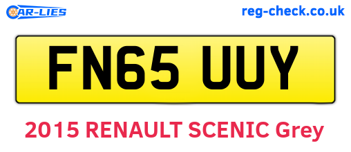 FN65UUY are the vehicle registration plates.