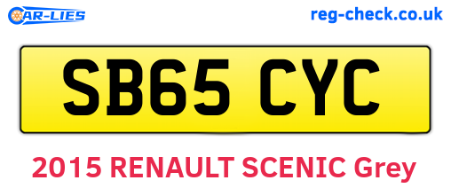 SB65CYC are the vehicle registration plates.