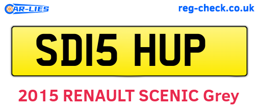 SD15HUP are the vehicle registration plates.