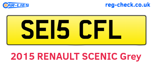 SE15CFL are the vehicle registration plates.