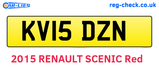 KV15DZN are the vehicle registration plates.