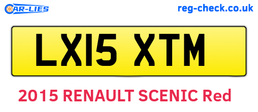 LX15XTM are the vehicle registration plates.