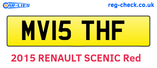 MV15THF are the vehicle registration plates.