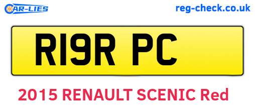 R19RPC are the vehicle registration plates.