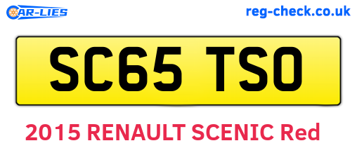 SC65TSO are the vehicle registration plates.