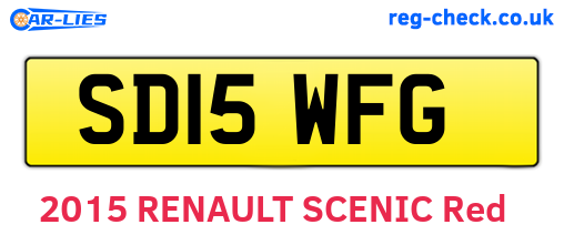 SD15WFG are the vehicle registration plates.