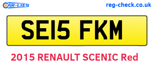 SE15FKM are the vehicle registration plates.