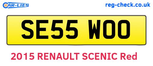 SE55WOO are the vehicle registration plates.