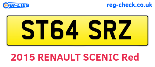 ST64SRZ are the vehicle registration plates.