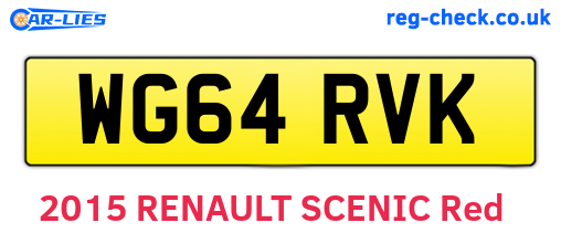 WG64RVK are the vehicle registration plates.