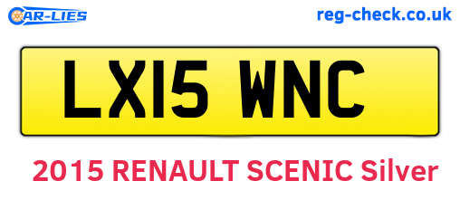 LX15WNC are the vehicle registration plates.