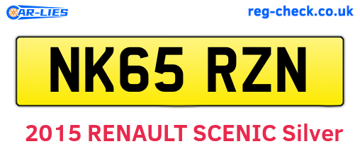 NK65RZN are the vehicle registration plates.