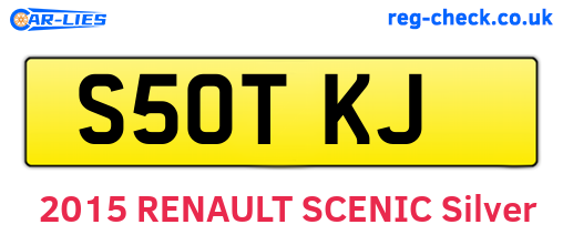 S50TKJ are the vehicle registration plates.