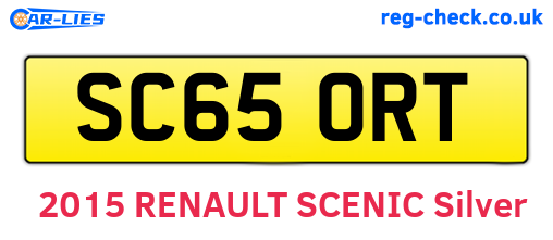 SC65ORT are the vehicle registration plates.