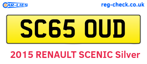 SC65OUD are the vehicle registration plates.