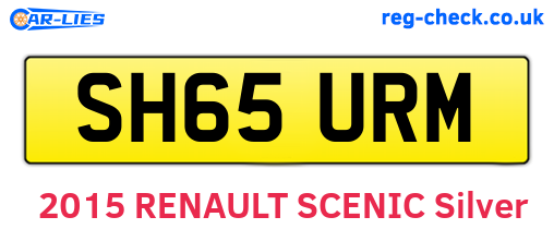 SH65URM are the vehicle registration plates.