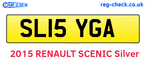 SL15YGA are the vehicle registration plates.