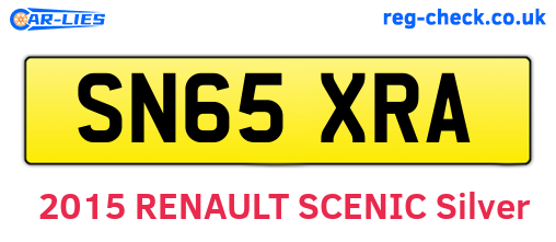 SN65XRA are the vehicle registration plates.