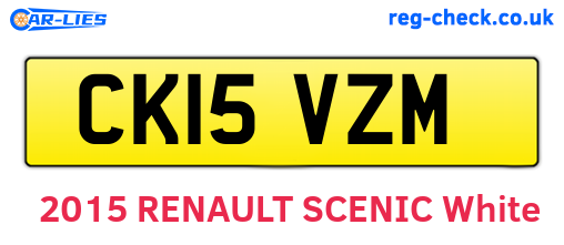CK15VZM are the vehicle registration plates.