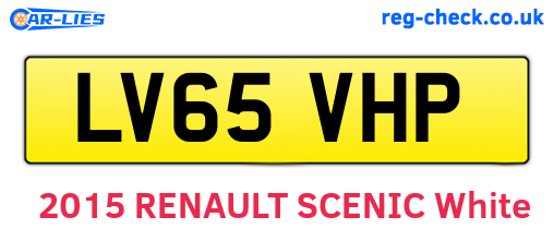 LV65VHP are the vehicle registration plates.